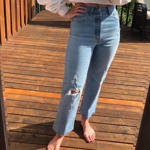 Levi’s light wash jeans